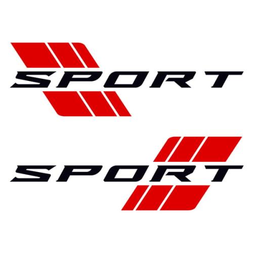 Tem sport dán 2 bên