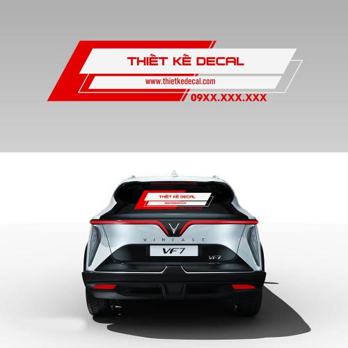 Decal quảng cáo dán xe Ô tô 2