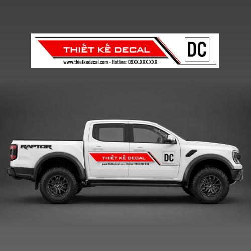 Decal quảng cáo dán xe Ô tô 4