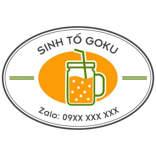 Mẫu tem decal dán ly trà sữa, nước trái cây đẹp với thiết kế ấn tượng
