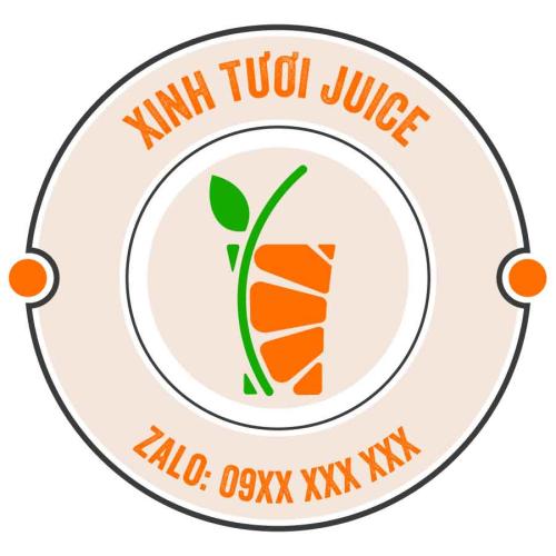 Mẫu tem decal dán ly nước trái cây thiết kế độc đáo và ấn tượng