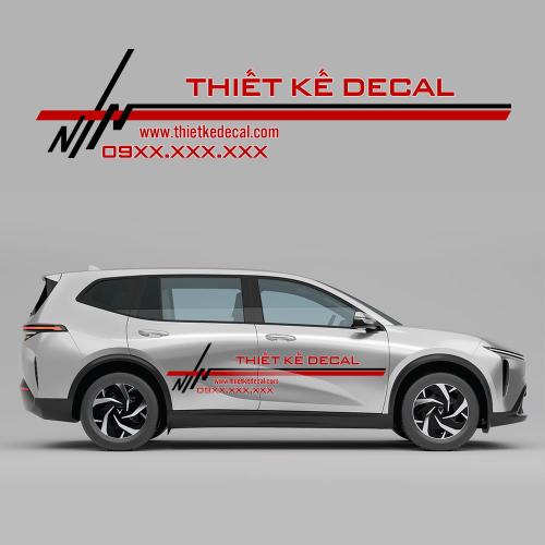 Decal quảng cáo dán xe Ô tô 3