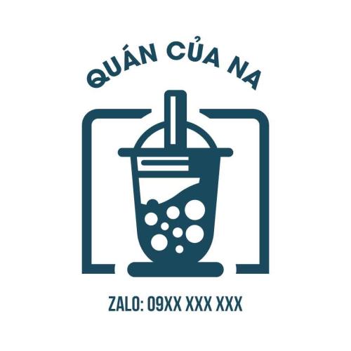 Mẫu tem decal dán ly nước trái cây thiết kế đơn giản ấn tượng