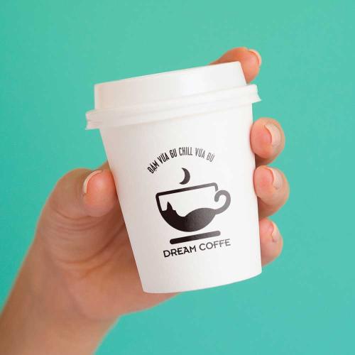 Tem nhãn decal quán cafe dán ly thiết kế cực chill